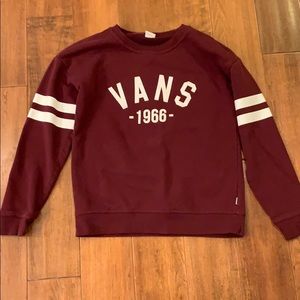 maroon sweater that’s very soft and very comfy